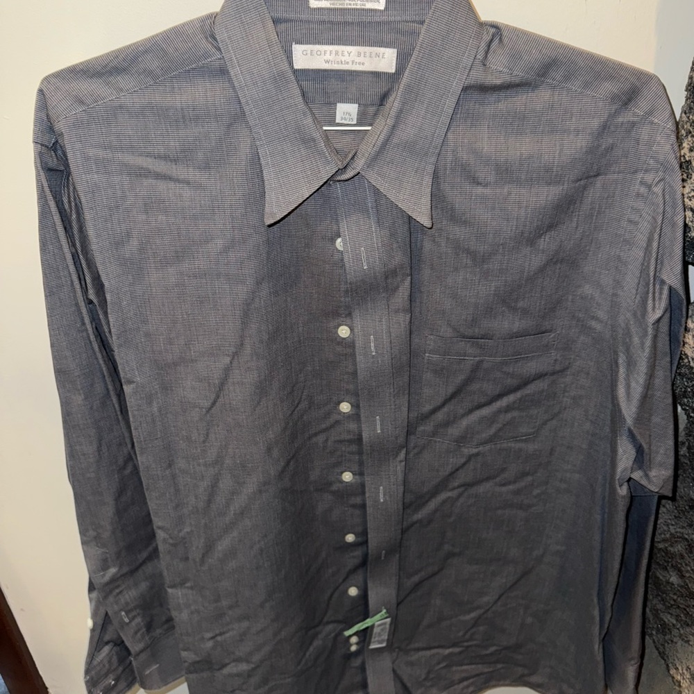 Geoffrey Beene Men's Charcoal Dress Shirt